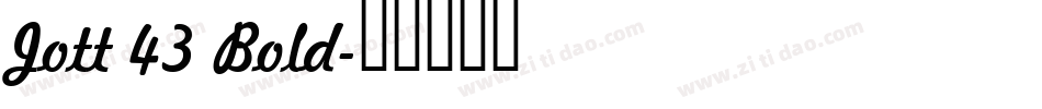 Jott 43 Bold字体转换